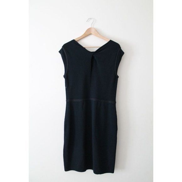 Reiss Jetta Bodycon Knit Dress Dark Navy Size 10 - Picture 5 of 11